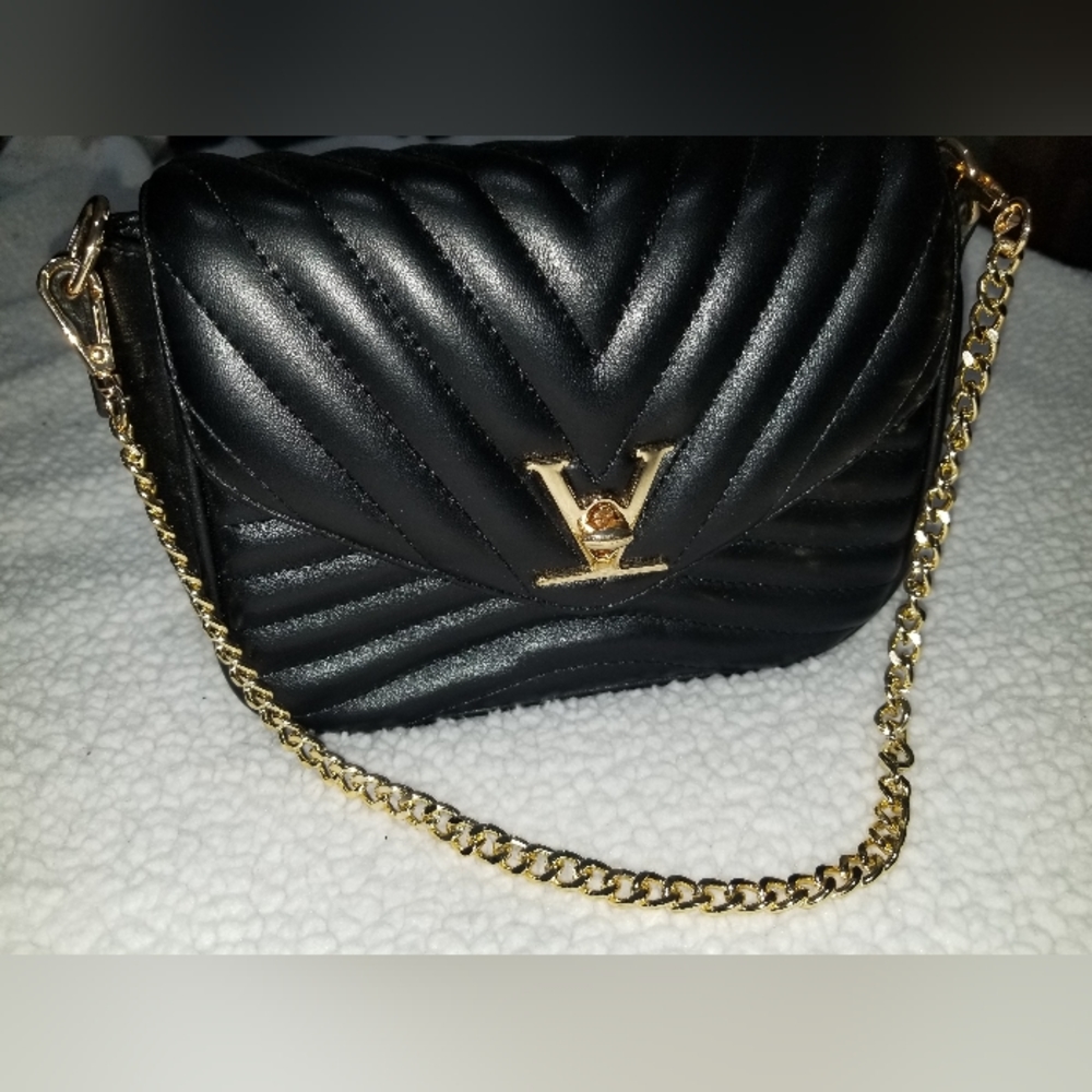 Faux leather purse